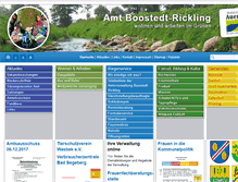 Tablet Screenshot of amt-boostedt-rickling.de